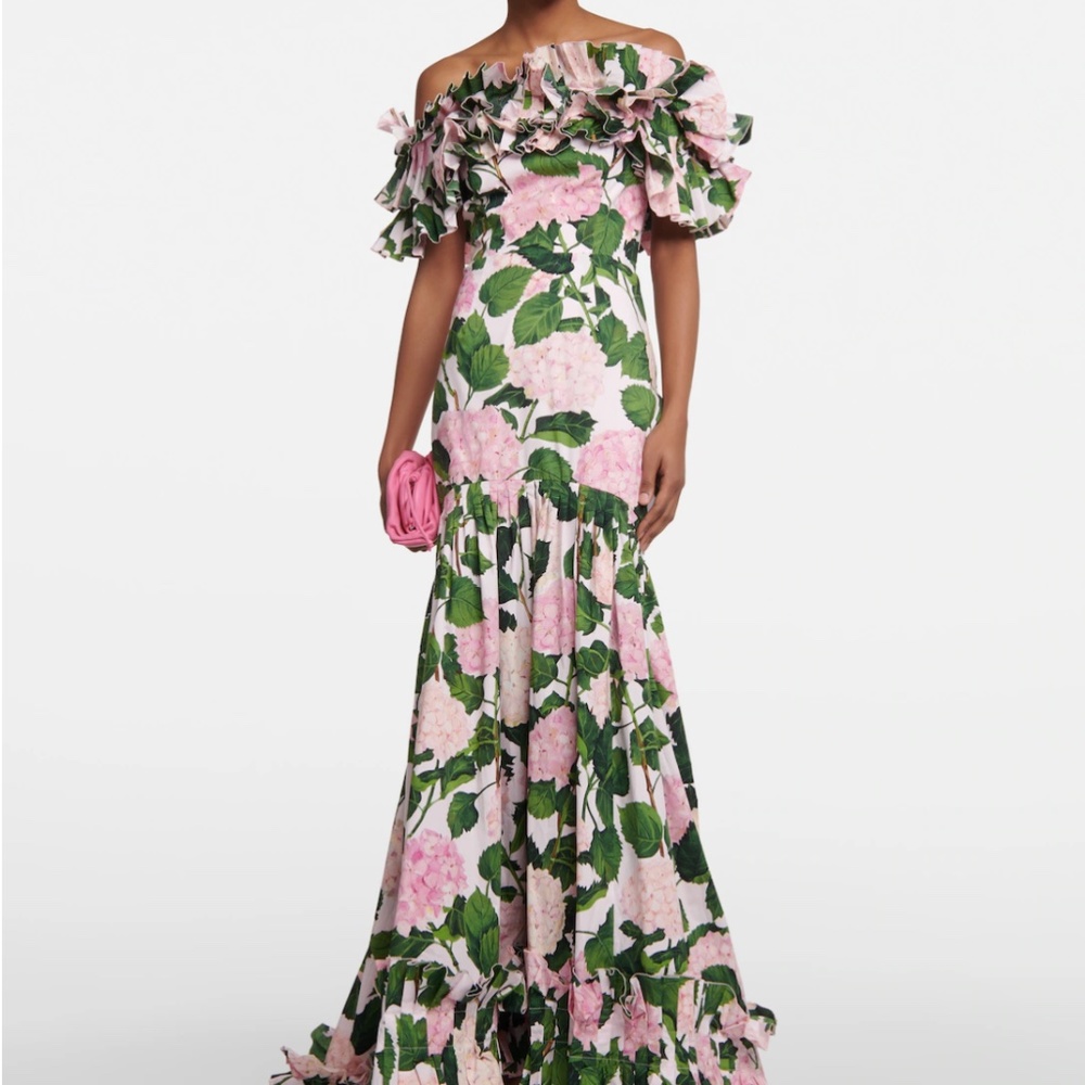 OSCAR DE LA RENTA HYDRANGEA GOWN - SIZE 8